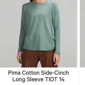 lululemon athletica Green Long Sleeve Top